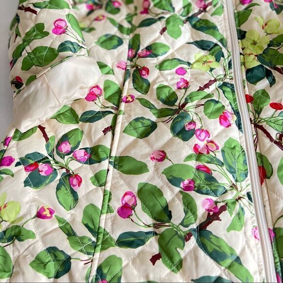 Darling Horse Quilted Jacket Cherry blossom Novelty print size L - Picture 5 of 6